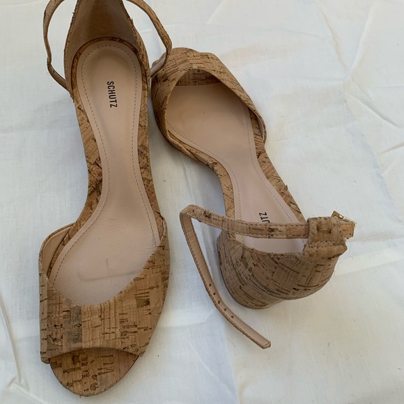 schutz cork heels